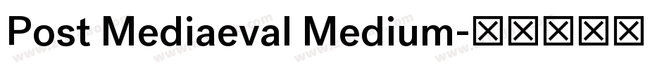 Post Mediaeval Medium字体转换